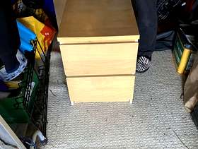 Freecycle 2x IKEA bedside tables 2drawer