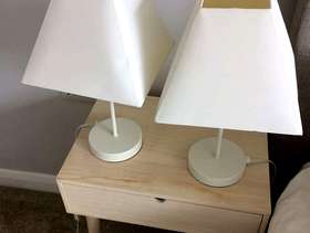 Freecycle Table top lamps x2