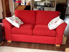 Freecycle Red sofa
