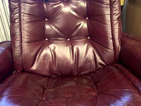 Freecycle 2 leather chairs