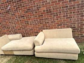 Freecycle L shape sofa