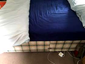 Freecycle 4ft 6 DIVAN BED WITH MATTRESS