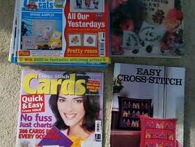 Freecycle Cross stitch crazy magazines and two books