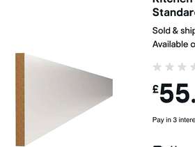 Freecycle Kitchen Kit Plinth 2745mm J-Pull - Ultra Matt White