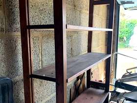 Freecycle Four wood shelves in stand