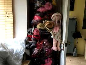 Freecycle 5 bags of toys, furry animals, build a bear bears ...