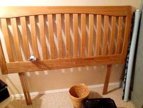Freecycle Wooden headboard for double bed