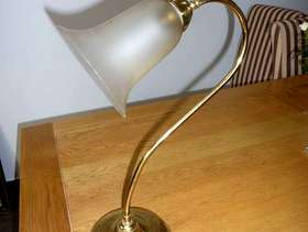 Freecycle Brass table lamp
