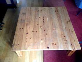Freecycle Pine coffee table