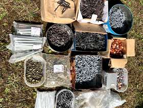 Freecycle Selection of nails & flooring brads