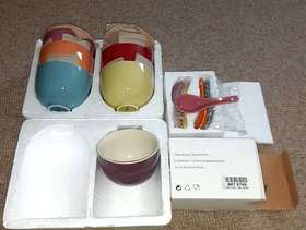Freecycle New Redoute 6 China Bowls and Matching Spoons