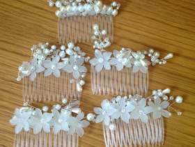 Freecycle Hand made wedding hair clips.