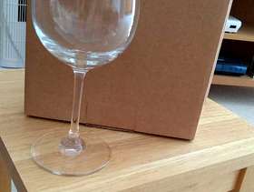 Freecycle 4 new Wine glasses in original packaging