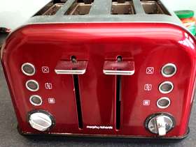 Freecycle Morphy Richards red 4 slice toaster