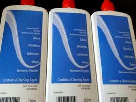 Freecycle 2 x unopened bottles of soft contact lens fluid.