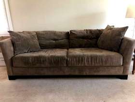 Freecycle Macy's Microsuede Couch