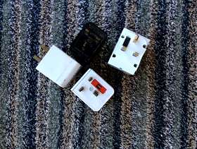 Freecycle 3 pin plug adaptors