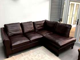 Freecycle Leather Corner Sofa