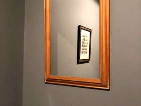 Freecycle Simple pine mirror