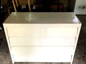 Freecycle White wooden chest of drawers