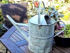 Freecycle Vintage 2 gallon galvanised watering can