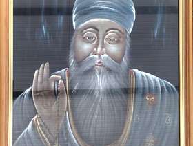 Freecycle Sikh Guru Nanak framed picture