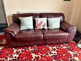 Freecycle 3seater Faux leather sofa