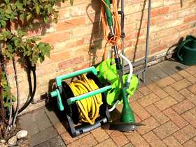 Freecycle Hose reel and tools