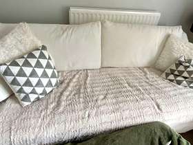 Freecycle Three seater settee with new removable covers