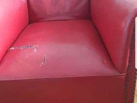 Freecycle Leather chair