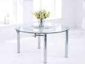 Freecycle Extending glass dining table