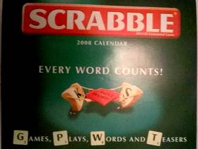 Freecycle Scrabble desktop calendar