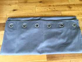 Freecycle 220cm x 216cm grey eyelet curtains for sale
