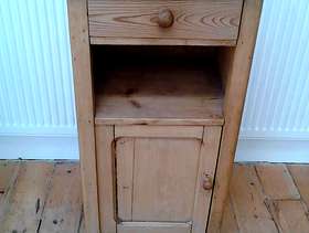 Freecycle Pine Bedside cupboard - hand crafted