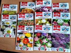 Freecycle 12 packets of flower seeds less than 1/2 price