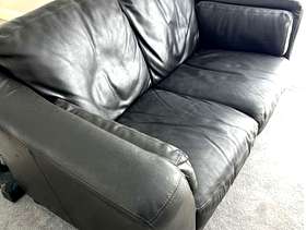 Freecycle 2 x Brown Leather Sofas