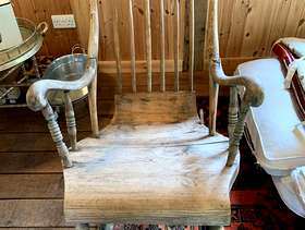 Freecycle Wooden Rocking Chair
