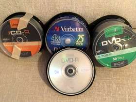 Freecycle Blank DVDs and CDs