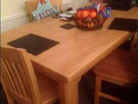 Freecycle Dining room table with 4 chairs