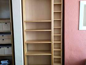 Freecycle IKEA Billy bookcase with CD rack and extension.