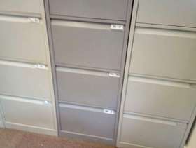 Freecycle 4 Drawer Dark Grey Filing Cabinet