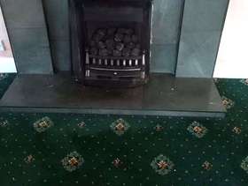 Freecycle Carpet Axminster green patterned 4x5 metres