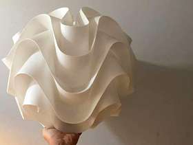 Freecycle White plastic lamp shade