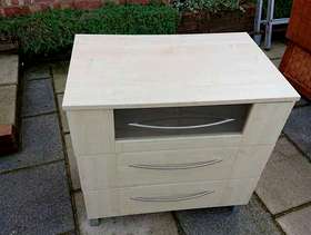 Freecycle 2x chest of drawers and 1x bedside cabinet.
