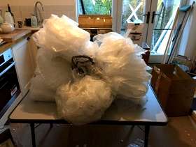 Freecycle Free bubblewrap and assorted packaging