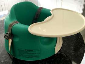 Freecycle Green Bumbo floor seat and tray