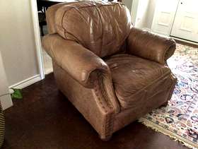 Freecycle Ethan Allen leather armchair