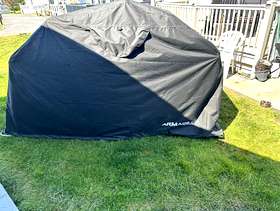 Freecycle Motorcycle cover. Taken