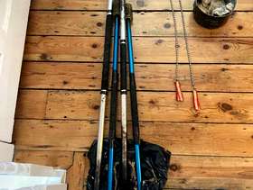 Freecycle 4 Fire juggling sticks and a pair of fire poi