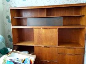 Freecycle Teak wall unit